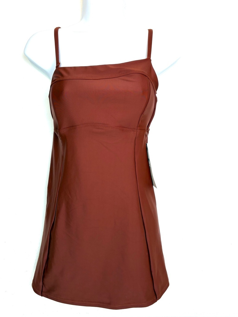 NWT Seea Bolinas Surf One Piece Swim Suit FP Movement Brown Walnut M